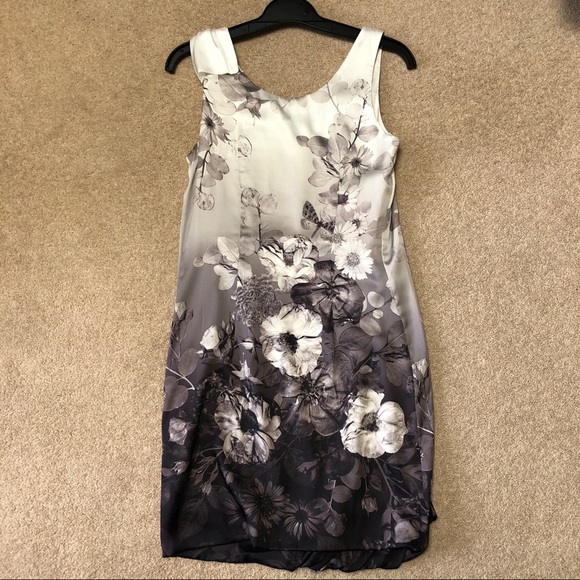H&M Grey Gradient Floral Dress - Picture 10 of 10